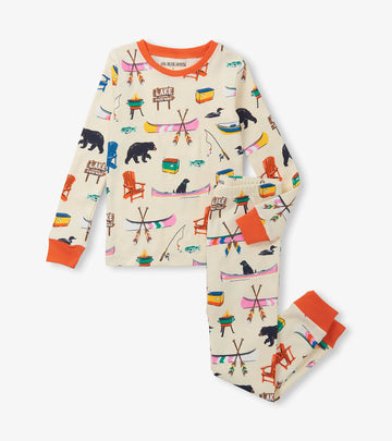 Little Blue House On The Lake Kids Pajama Set